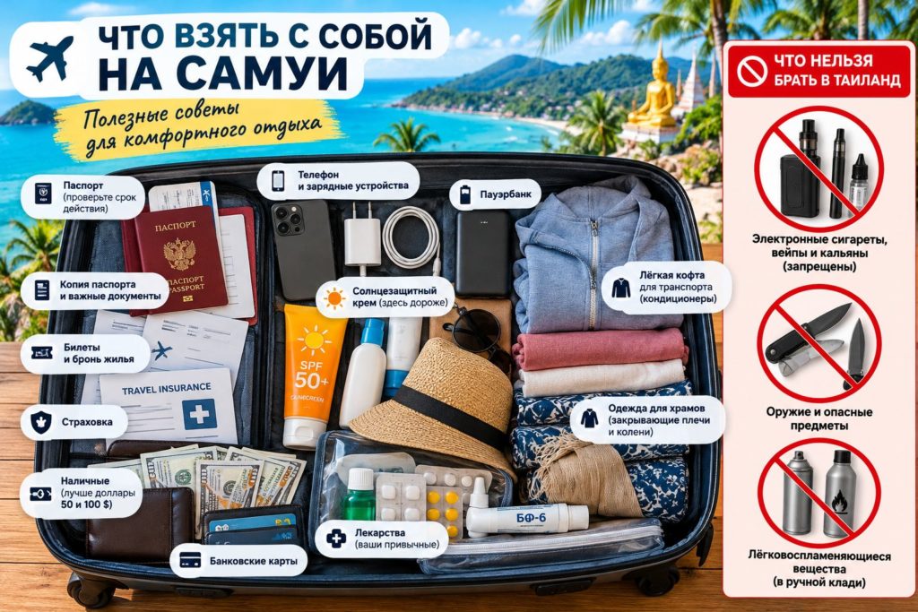 что взять с собой на Самуи
